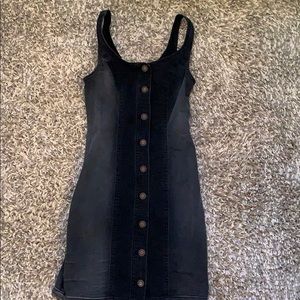 Black Denim Mini Dress